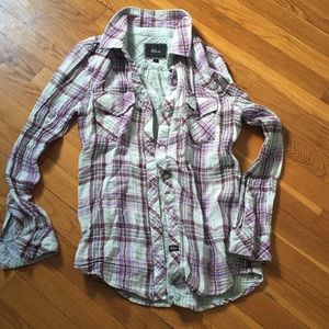 Rails Plaid Top